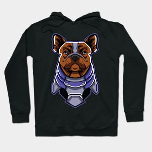 cyborg dog illustration Hoodie